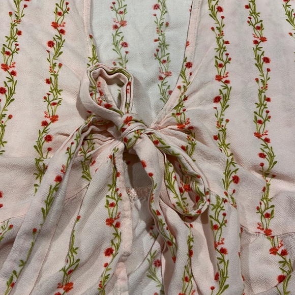 PacSun L. A. Hearts Tie Front Babydoll Crop Top - Picture 4 of 5